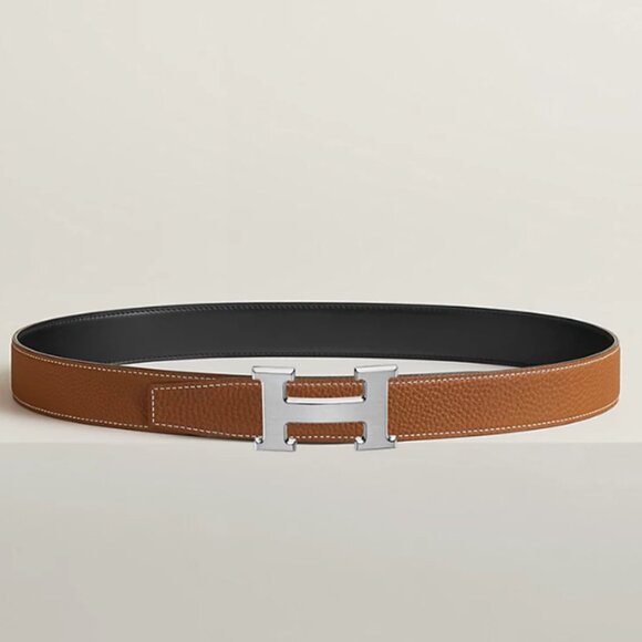 Brand New - Hermes H Belt Buckle & Reversible Leather Strap 32 mm - Picture 2 of 11